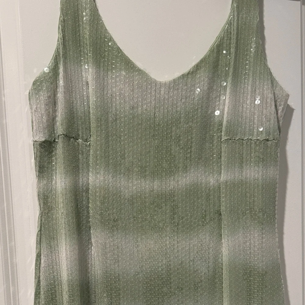 Caroline Constas Green and White Midi Dress - Picture 5 of 6